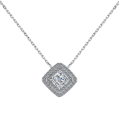 [Perla Lux]Sparkling Asscher Cut Necklace