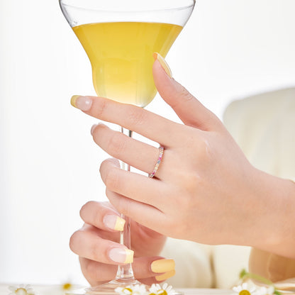 [Perla Lux]Elegant Vivid Round Cut Daily Ring