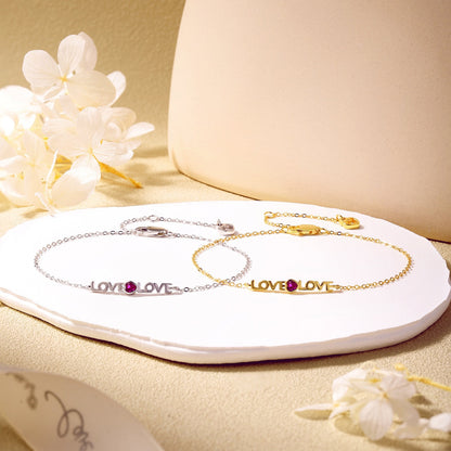 [Perla Lux]Romantic Heart Shape Lover Bracelet