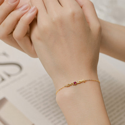 [Perla Lux]Romantic Heart Shape Lover Bracelet