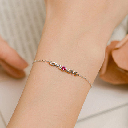 [Perla Lux]Romantic Heart Shape Lover Bracelet
