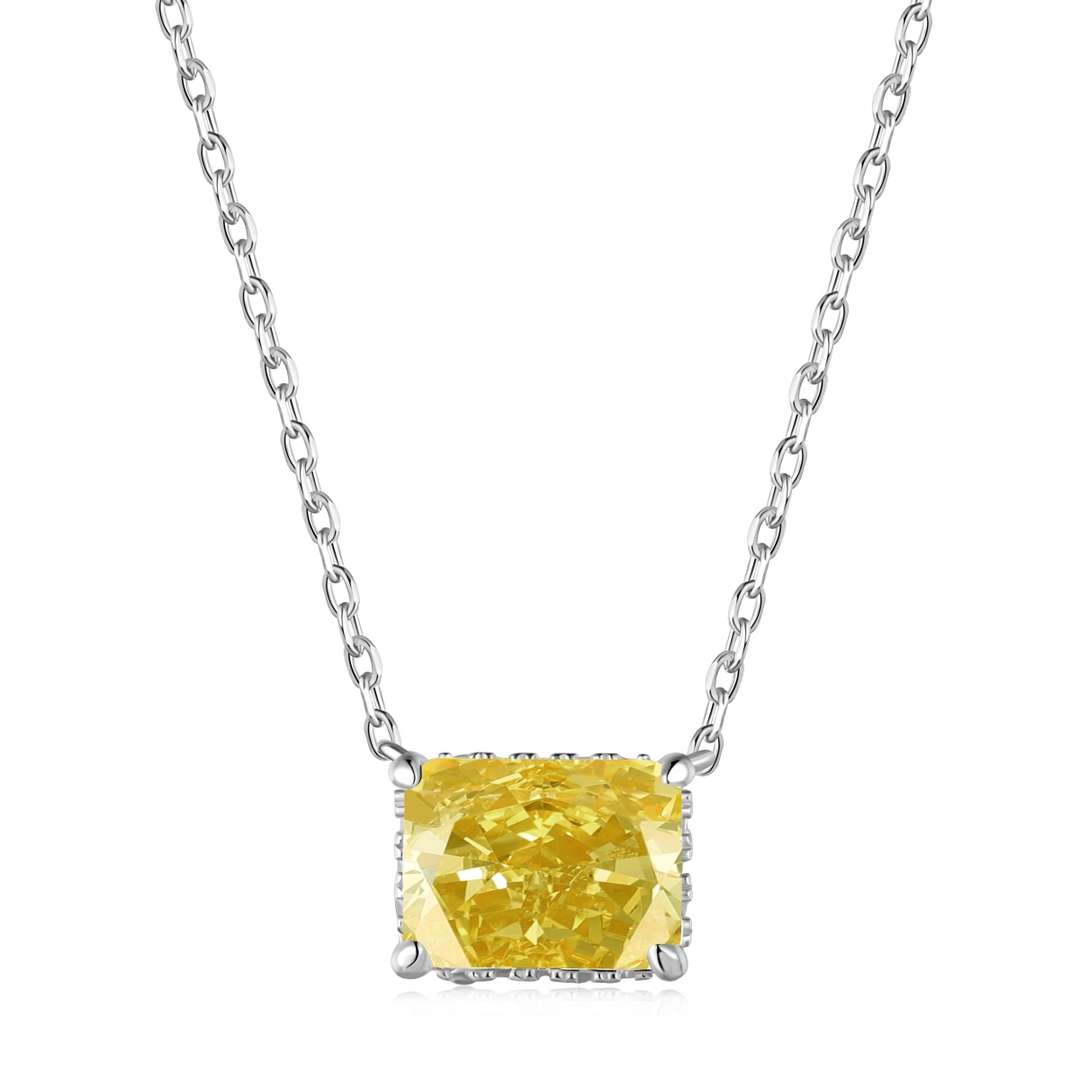 [Perla Lux]Luxurious Square Shape Colorful Necalack