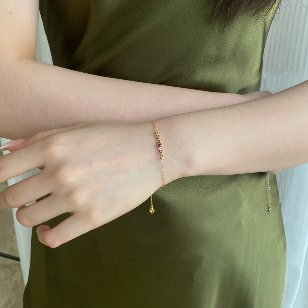 [Perla Lux]Romantic Heart Shape Lover Bracelet