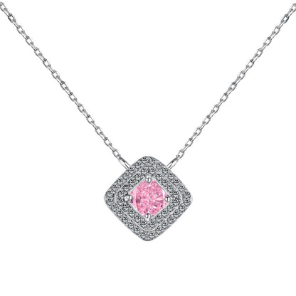 [Perla Lux]Sparkling Asscher Cut Necklace
