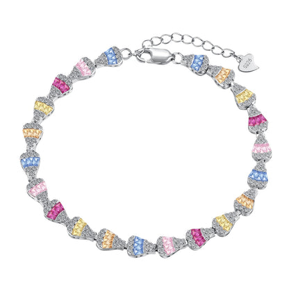 [Perla Lux]Radiant Water Drop Shape Daily Bracelet