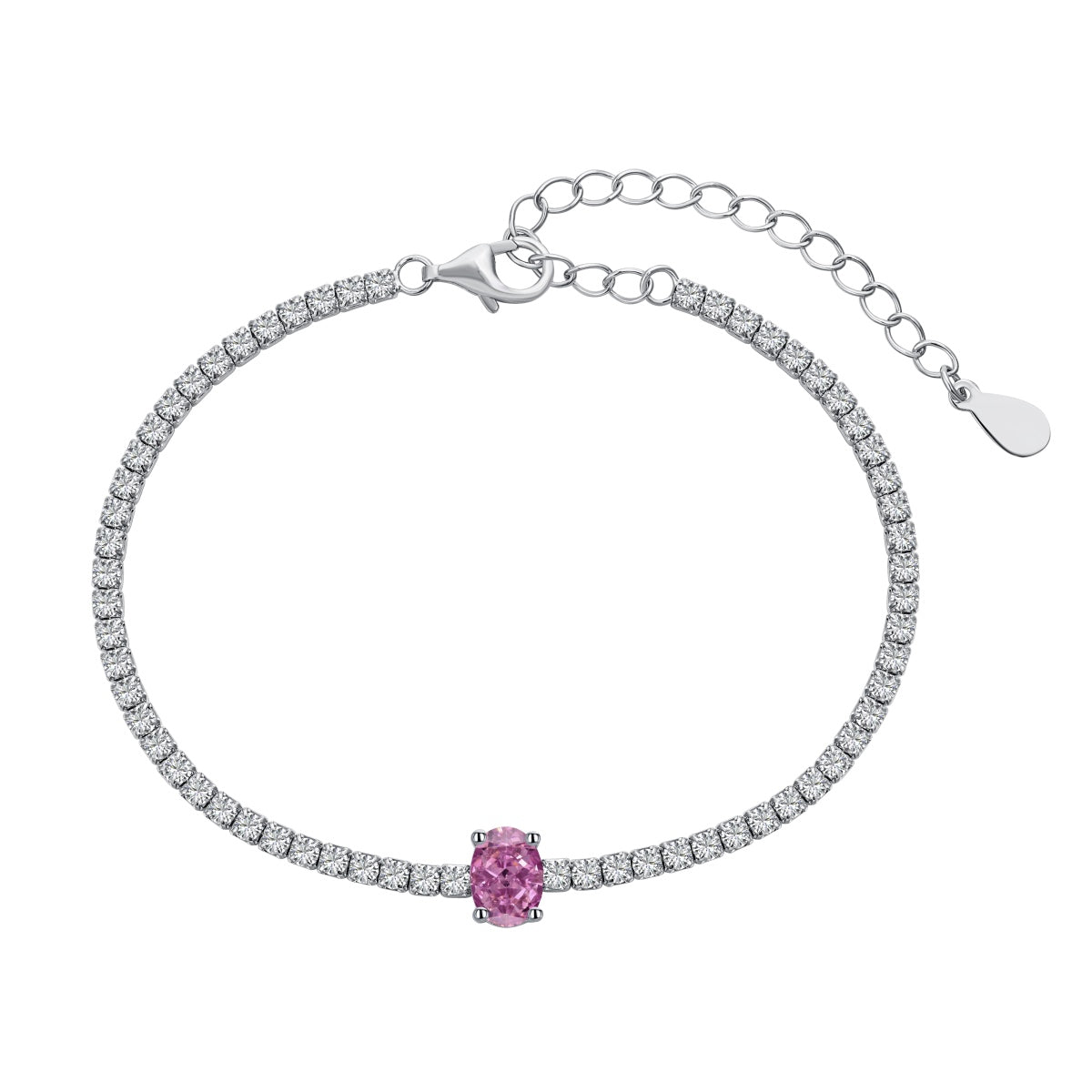 [Perla Lux]0.75 Carat Exquisite Oval Cut Daily Bracelet