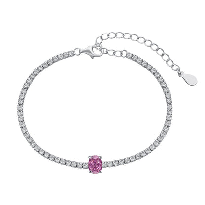 [Perla Lux]0.75 Carat Exquisite Oval Cut Daily Bracelet