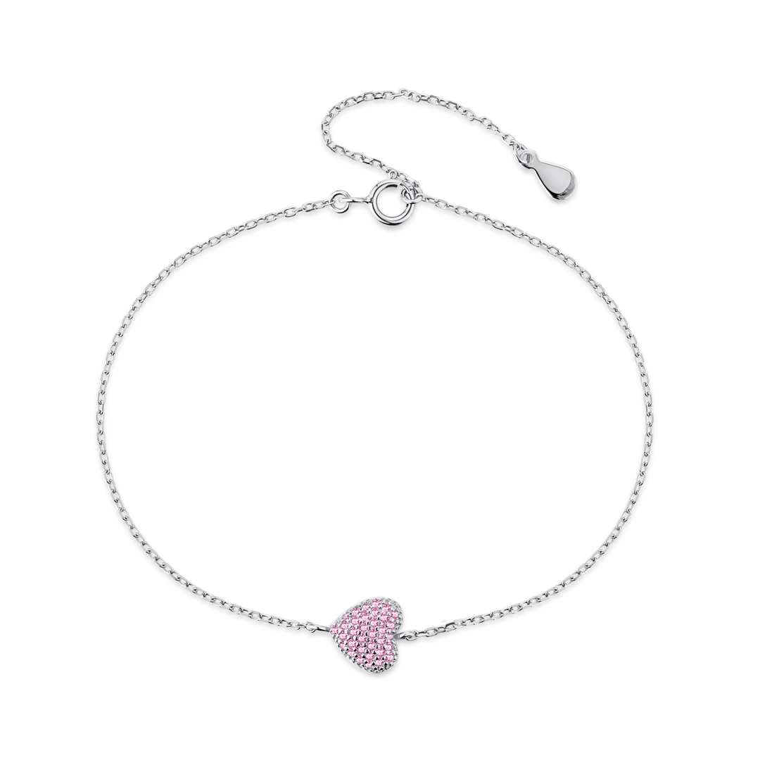 [Perla Lux]Heart-Shaped Gentle and Versatile Bracelet