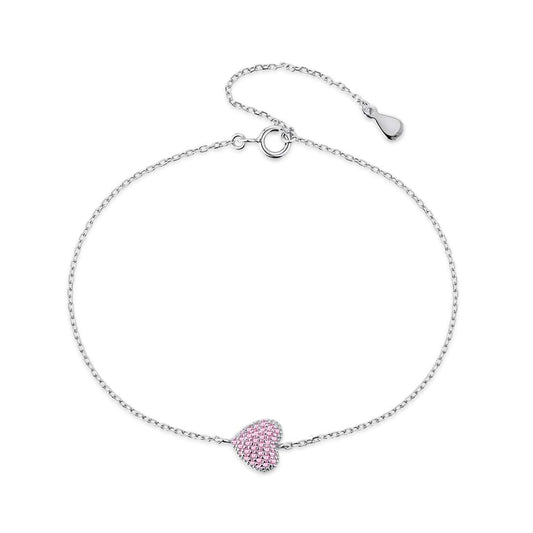 [Perla Lux]Heart-Shaped Gentle and Versatile Bracelet
