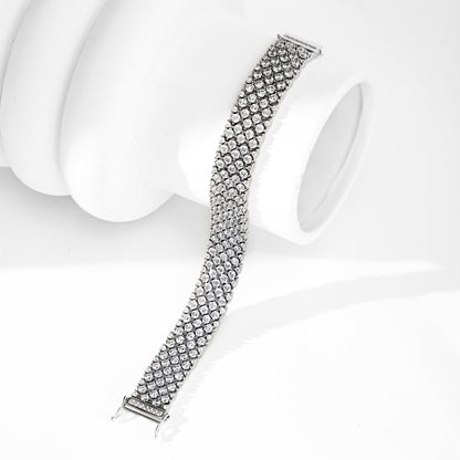 [Perla Lux]Ornate Elegant Round Cut Party Bracelet
