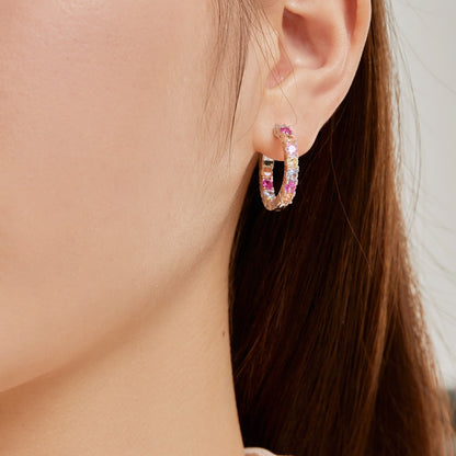 [Perla Lux]Unique Round Cut Daily Earrings