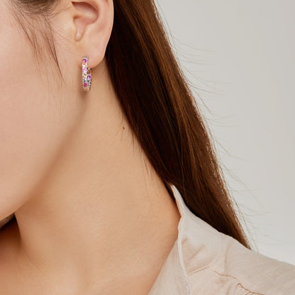 [Perla Lux]Unique Round Cut Daily Earrings