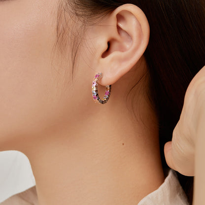 [Perla Lux]Unique Round Cut Daily Earrings