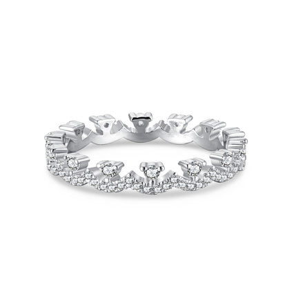 [Perla Lux]Elegant Resplendent Round Shape Party Ring