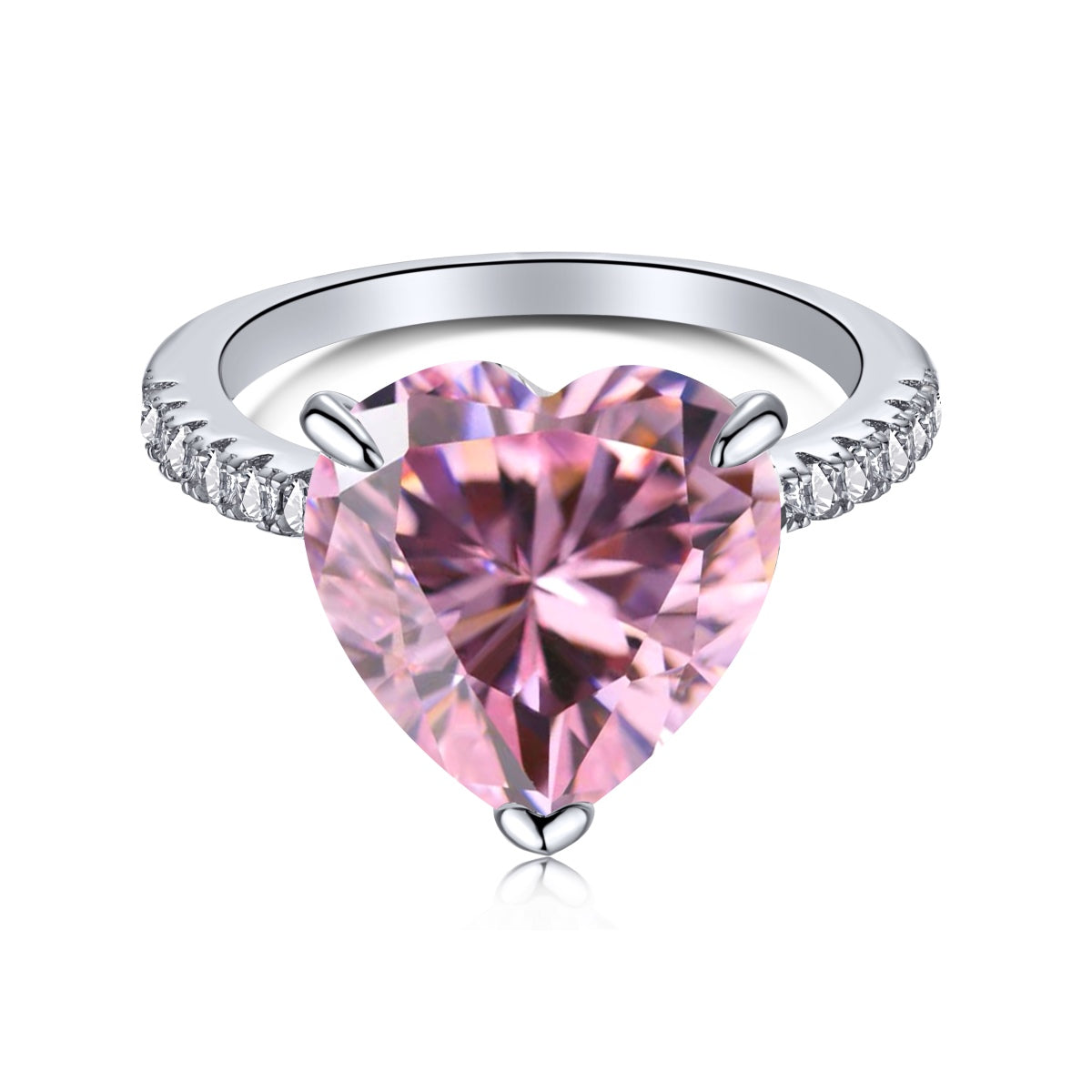 [Perla Lux]6.0 Carat Luxurious Sparkling Romantic Heart Cut Lover Ring