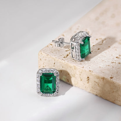 [Perla Lux]Luxurious Dainty Emerald Cut Banquet Earrings
