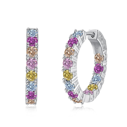 [Perla Lux]Unique Round Cut Daily Earrings
