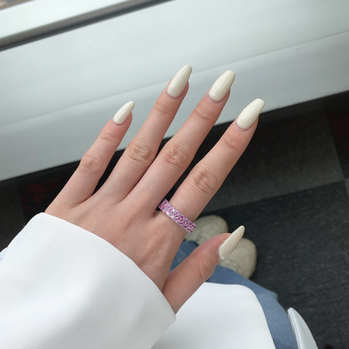 [Perla Lux]Sparkling Full Heart Ring