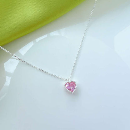 [Perla Lux]Ornate Heart Shape Necklace