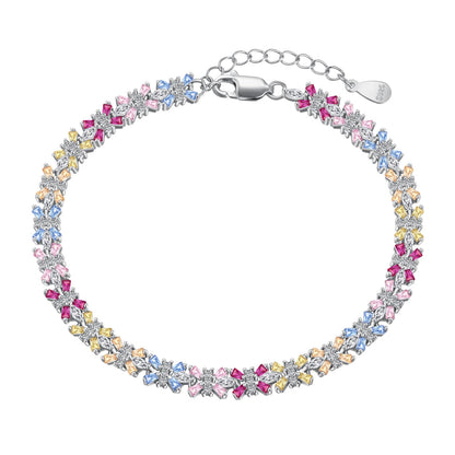 [Perla Lux]Radiant Colorful Emerald Cut Party Bracelet