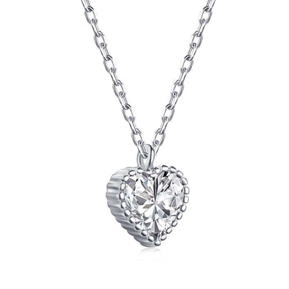 [Perla Lux]Ornate Heart Shape Necklace