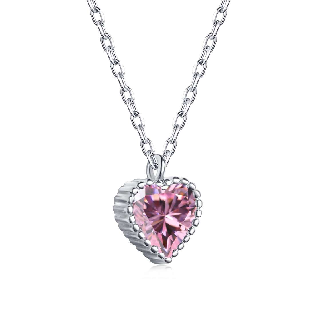 [Perla Lux]Ornate Heart Shape Necklace