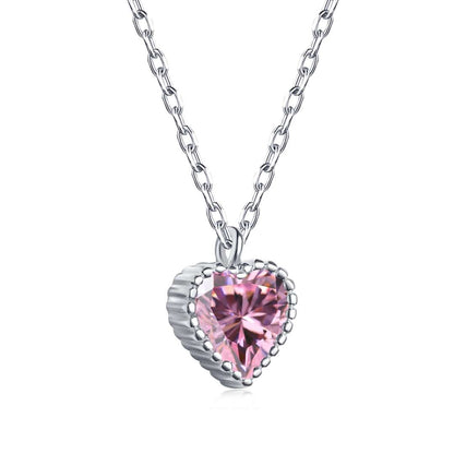 [Perla Lux]Ornate Heart Shape Necklace