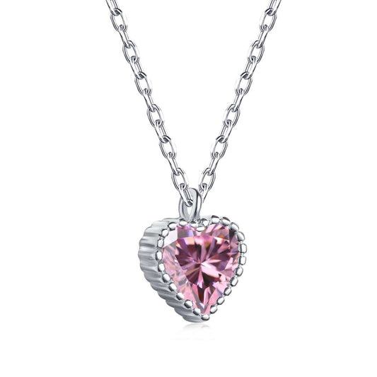 [Perla Lux]Ornate Heart Shape Necklace