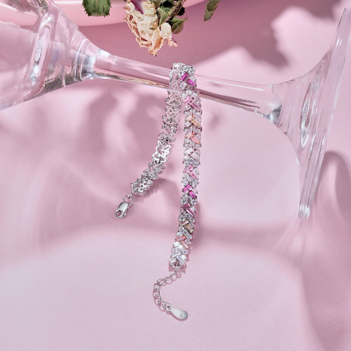 [Perla Lux]Dazzling Unique Multi Shape Daily Bracelet