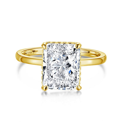 [Perla Lux]4.0 Carat Ornate Enchanting Radiand Cut Banquet Ring