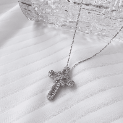 [Perla Lux]Gypsophila With Dimonds Necklace