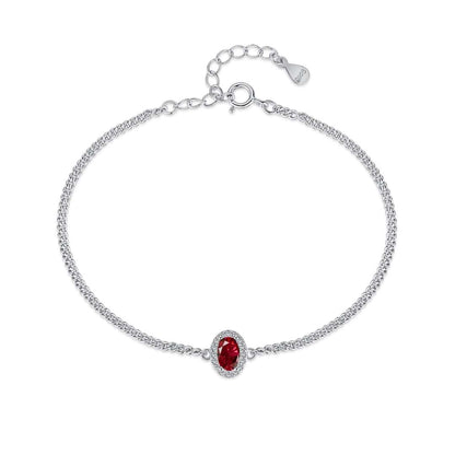 [Perla Lux]Exquisite Oval Shape Bracelet