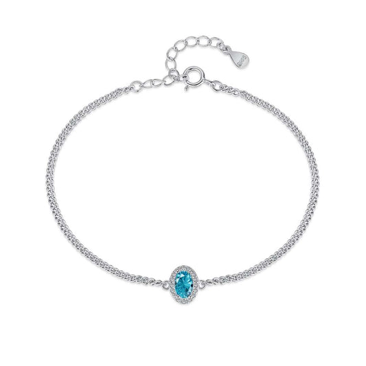 [Perla Lux]Exquisite Oval Shape Bracelet