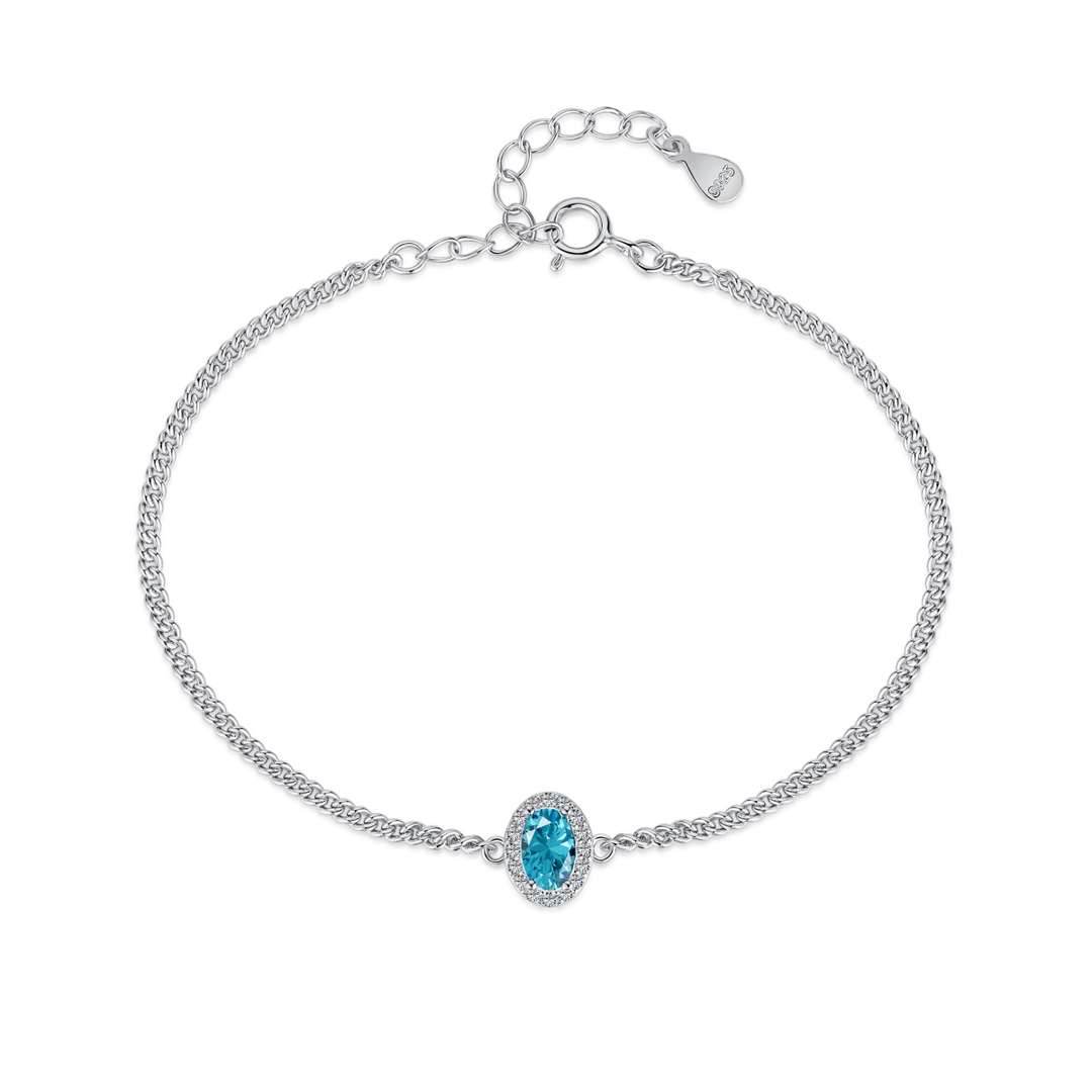 [Perla Lux]Exquisite Oval Shape Bracelet