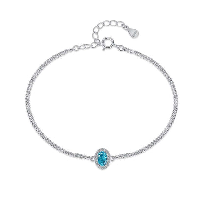 [Perla Lux]Exquisite Oval Shape Bracelet