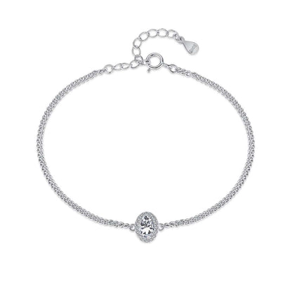 [Perla Lux]Exquisite Oval Shape Bracelet