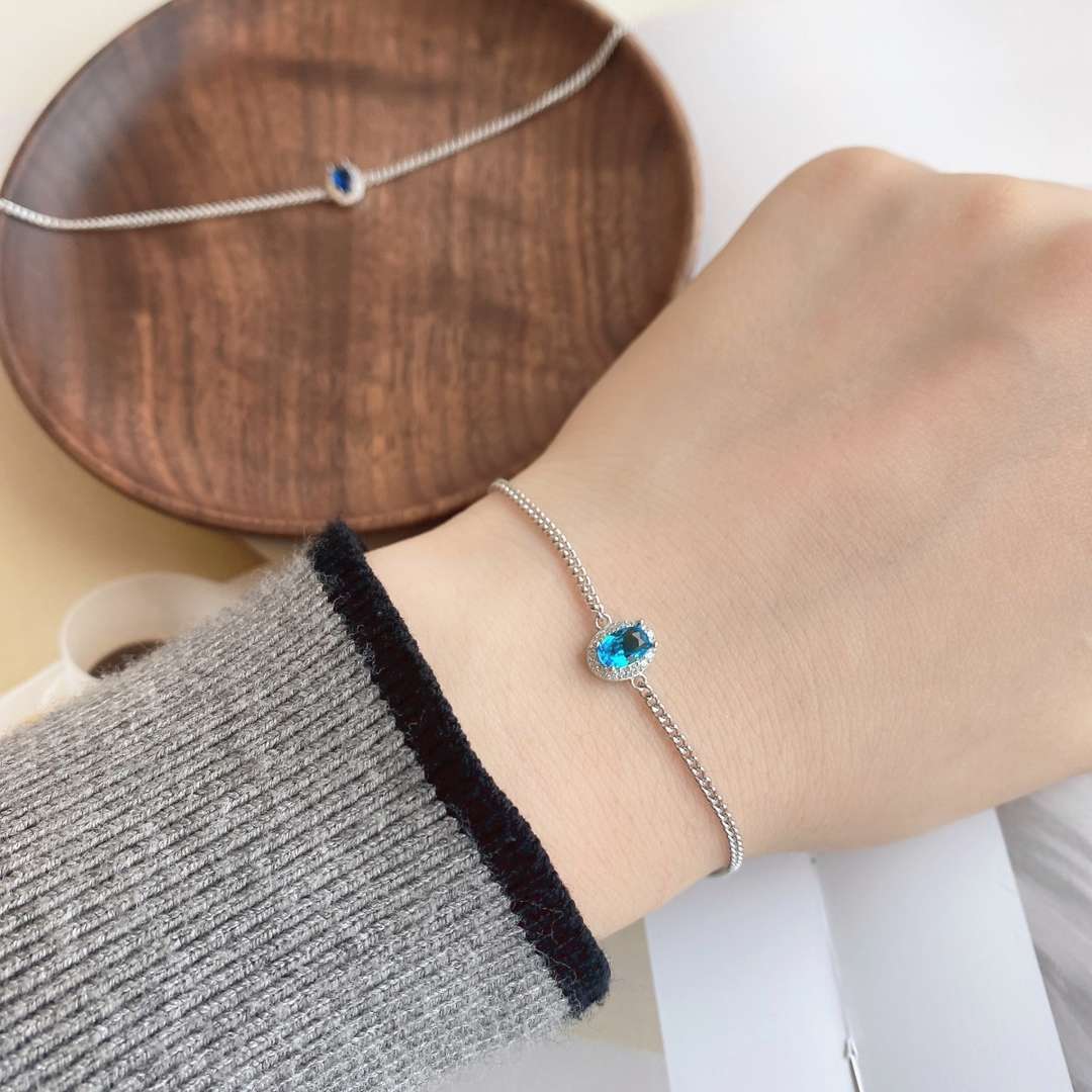 [Perla Lux]Exquisite Oval Shape Bracelet