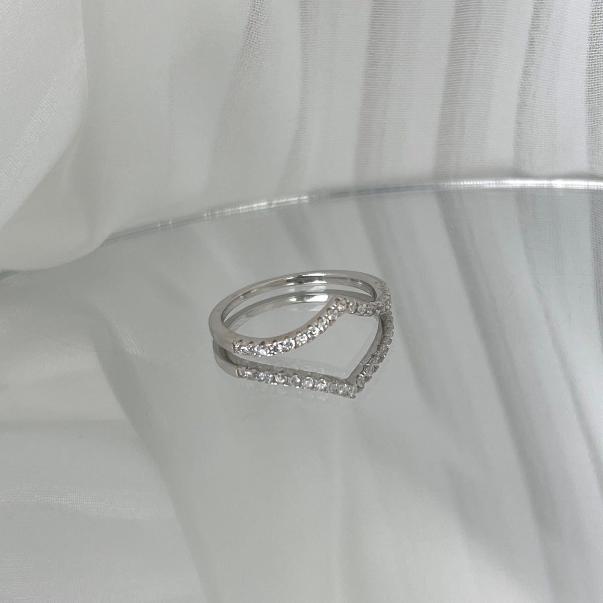 [Perla Lux]Elaborate Tennis Band Ring
