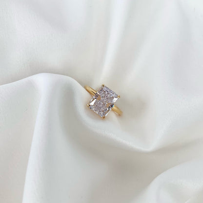 [Perla Lux]4.0 Carat Ornate Enchanting Radiand Cut Banquet Ring