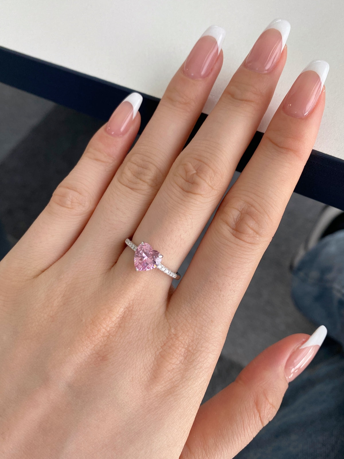 [Perla Lux]2.0 Carat Dazzling Lustrous Heart Cut Lover Ring