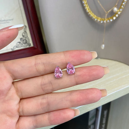 [Perla Lux]Ornate Water Drop Shape Earrings