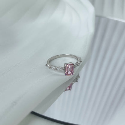 [Perla Lux]1.0 Carat Dainty Resplendent Radiant Cut Daily Ring