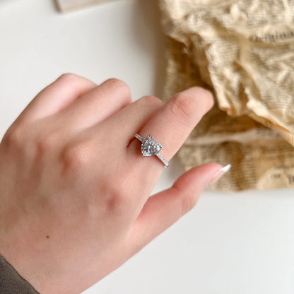 [Perla Lux]2.0 Carat Dazzling Lustrous Heart Cut Lover Ring
