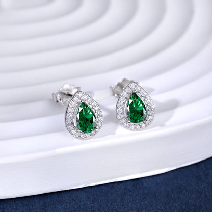[Perla Lux]Luxurious Water Drop Shape Earrings