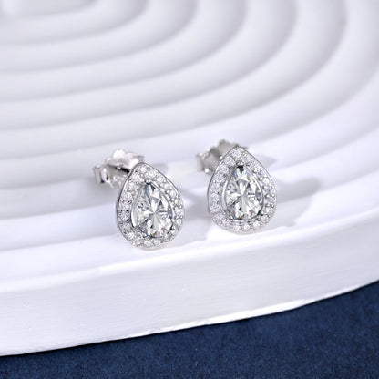 [Perla Lux]Luxurious Water Drop Shape Earrings