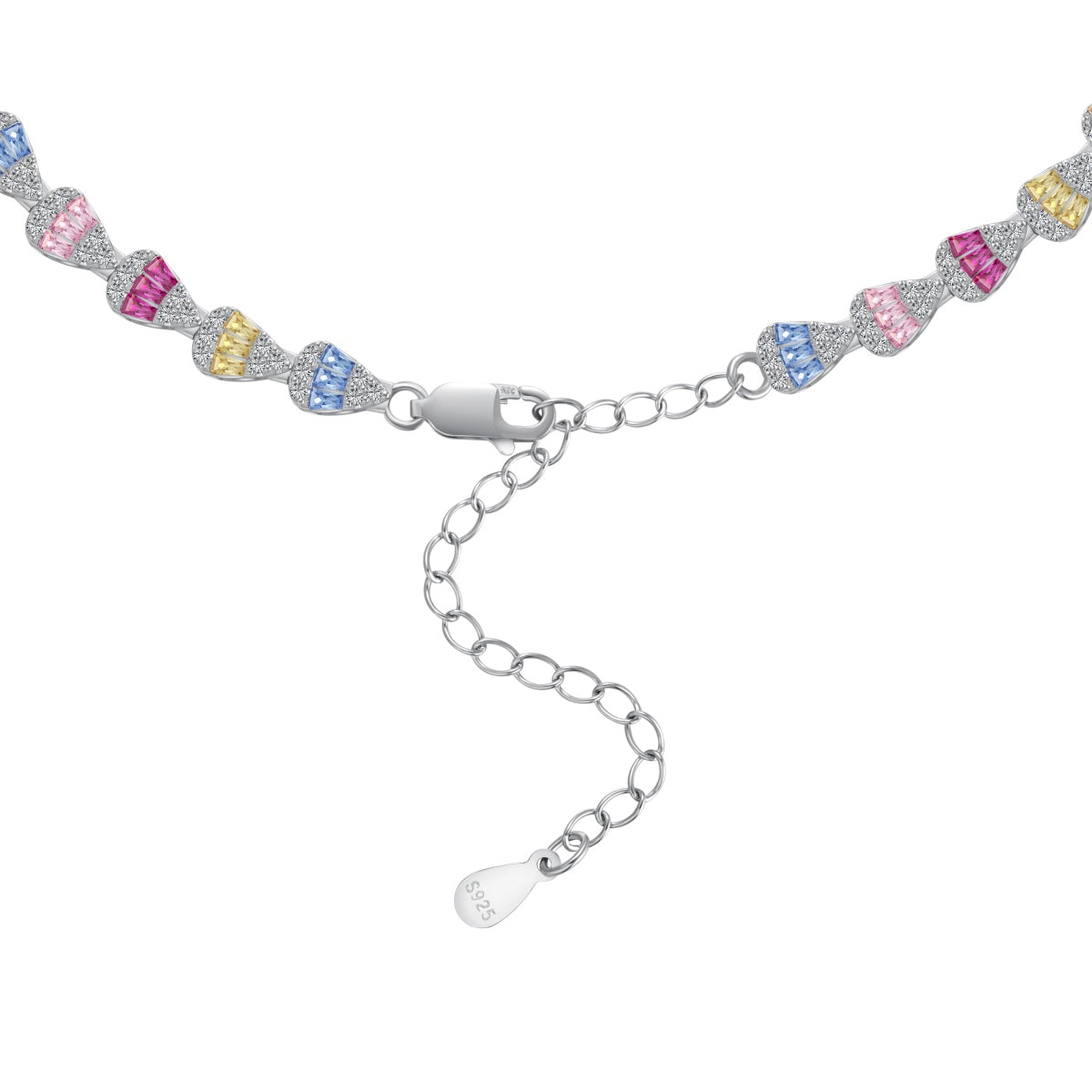 [Perla Lux]Radiant Colorful Rainbow Necklace