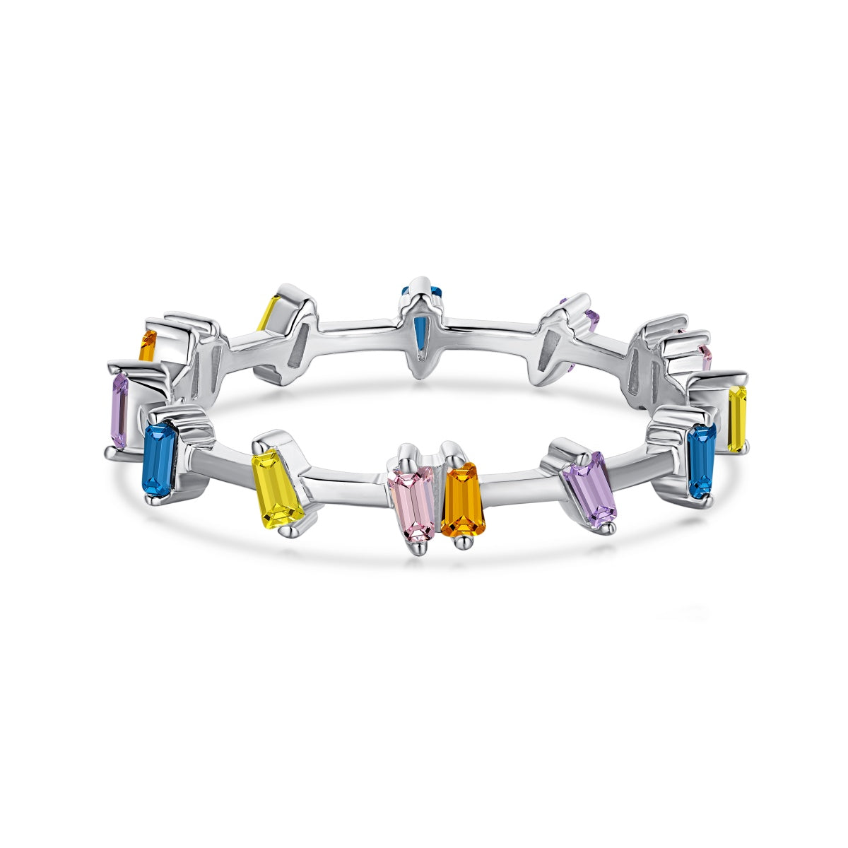 [Perla Lux]Unique Trapezoid Cut Daily Ring