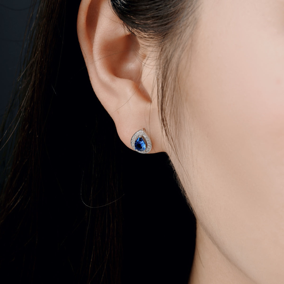 [Perla Lux]Luxurious Water Drop Shape Earrings