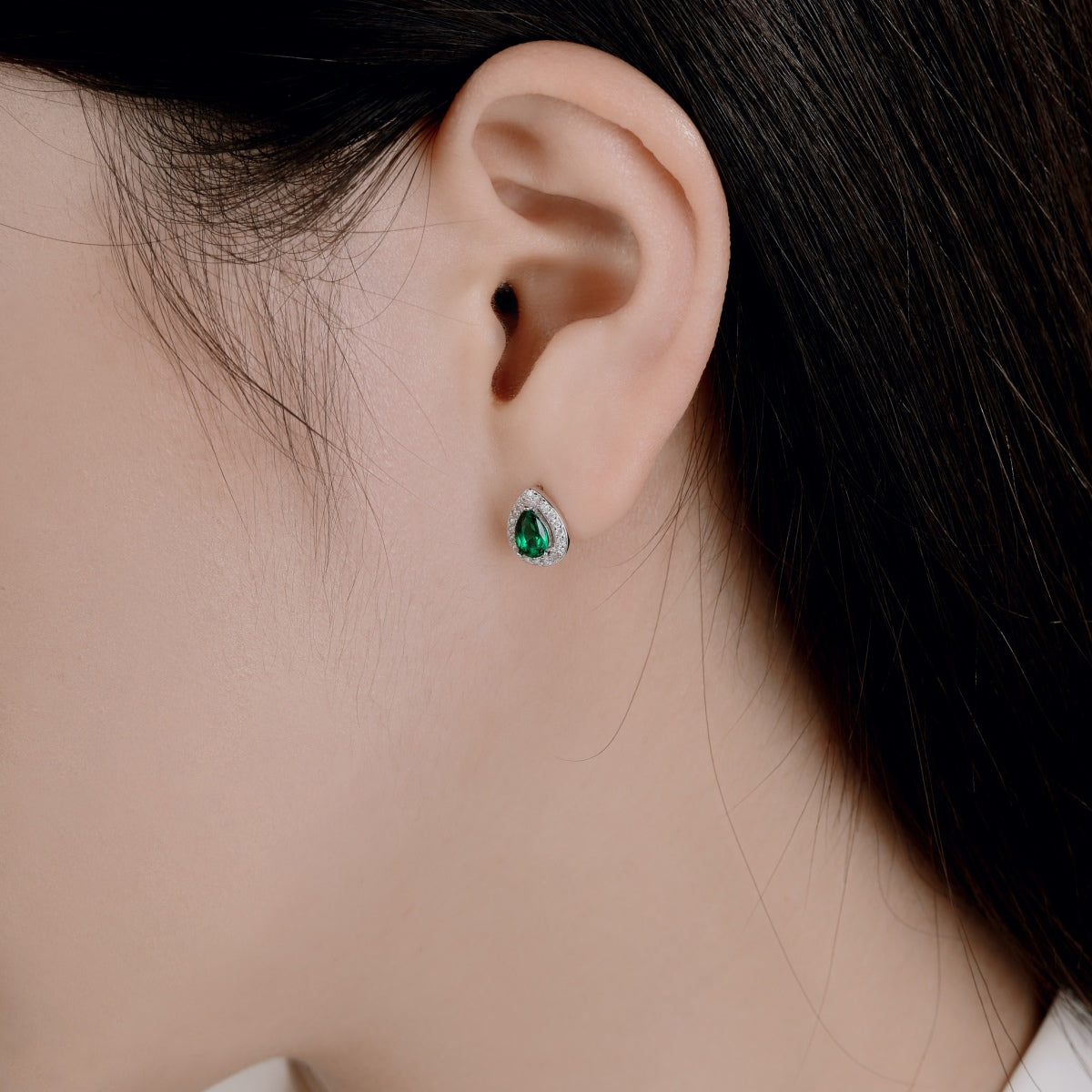 [Perla Lux]Luxurious Water Drop Shape Earrings