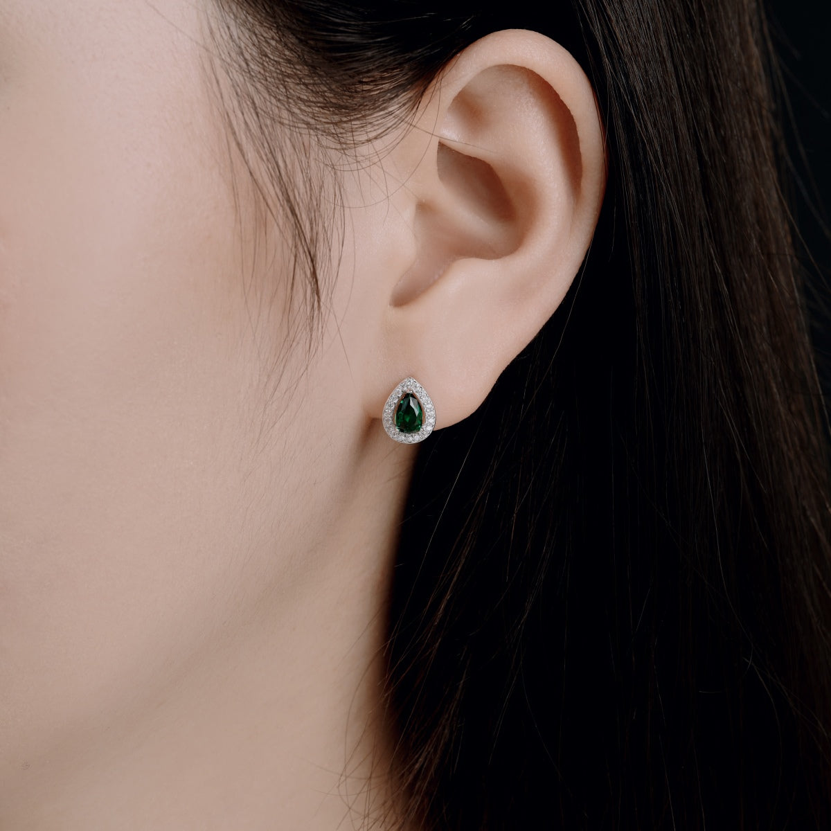 [Perla Lux]Luxurious Water Drop Shape Earrings